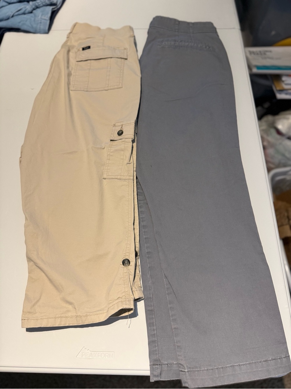 Lee Women's Bundle Capris Tan & Gray-14/16